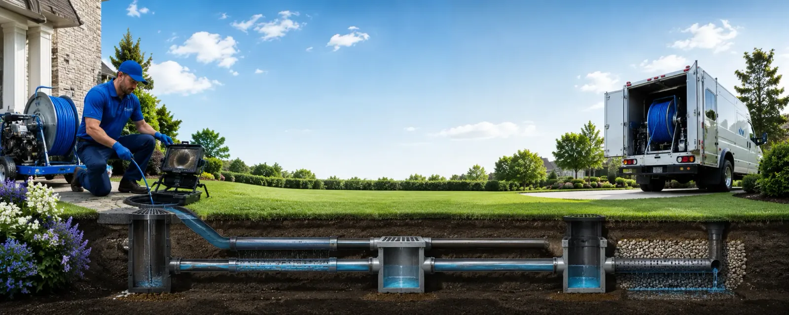 Outdoor drain cleaning information for Kew Gardens, NY